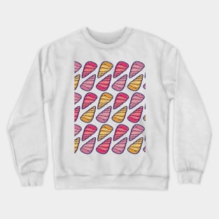 Beautiful Line Art Seashells Seamless Surface Pattern Design Crewneck Sweatshirt